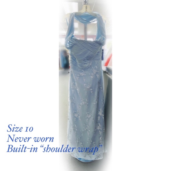 Formal dress Mother of the bride/groom (pale blue) - Picture 3 of 4